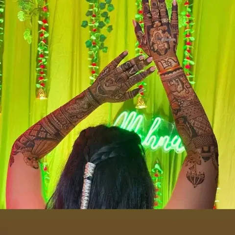 bridal jaal back hand mehndi design