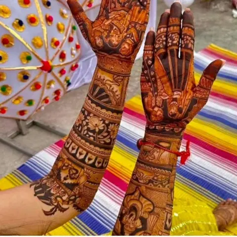 figure mehndi design