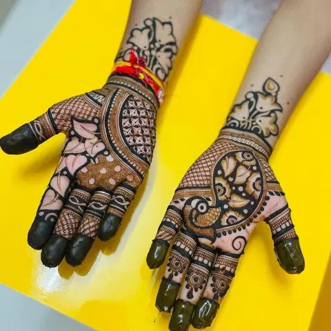 jaal front hand mehndi design