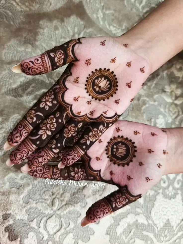 Aesthetic Bridal Finger Mehndi Design (3)