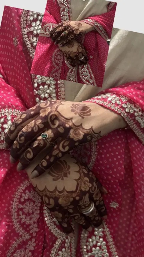 aesthetic bridal deity arm mehndi design