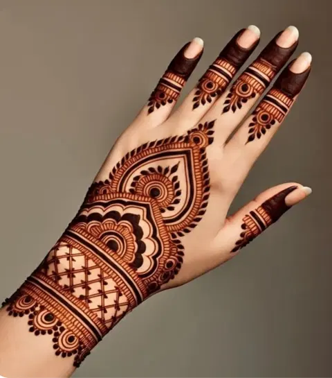 arabic jaal mehndi design