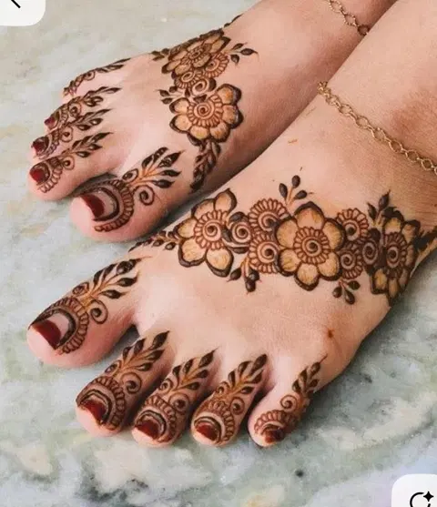 arabic pakistani jaal finger mehndi design