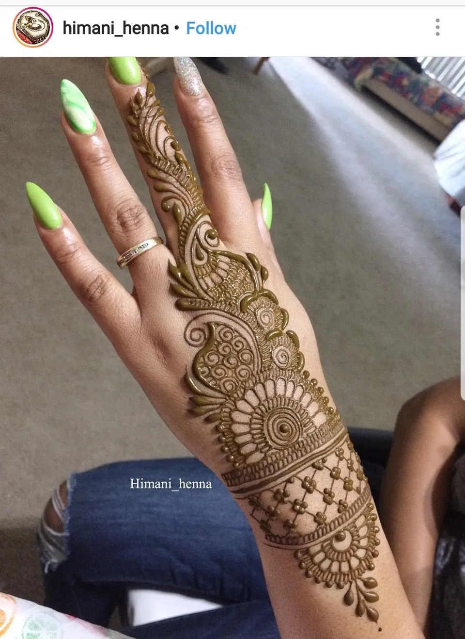 Arabic Stylish Arm Mehndi Design with Bel and Jaal