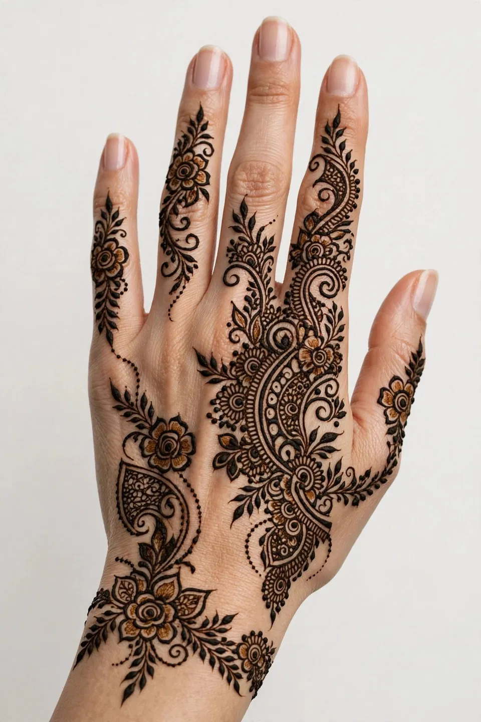Arabic Stylish Back Hand Mehndi Design for Eid (2)