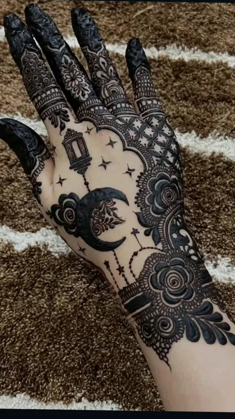 bridal dubai jaal mehndi design