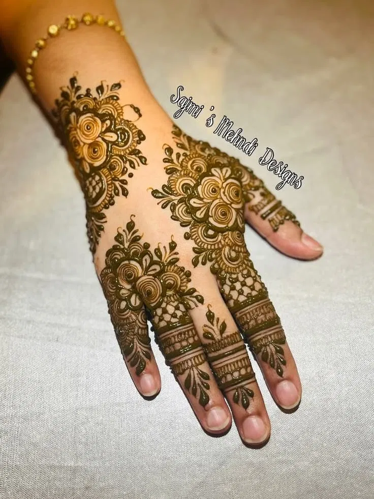 Arabic Stylish Back Hand Mehndi Design for Eid (3)
