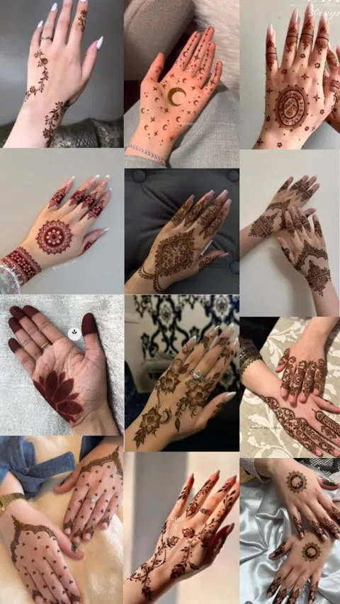 arabic simple jaal back hand mehndi design