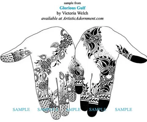 arabic dubai deity front hand mehndi design