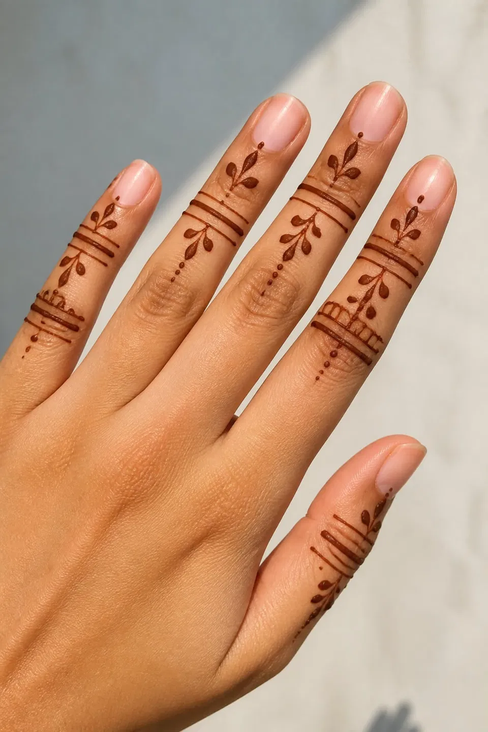 Simple Stylish Finger Mehndi Design (2)