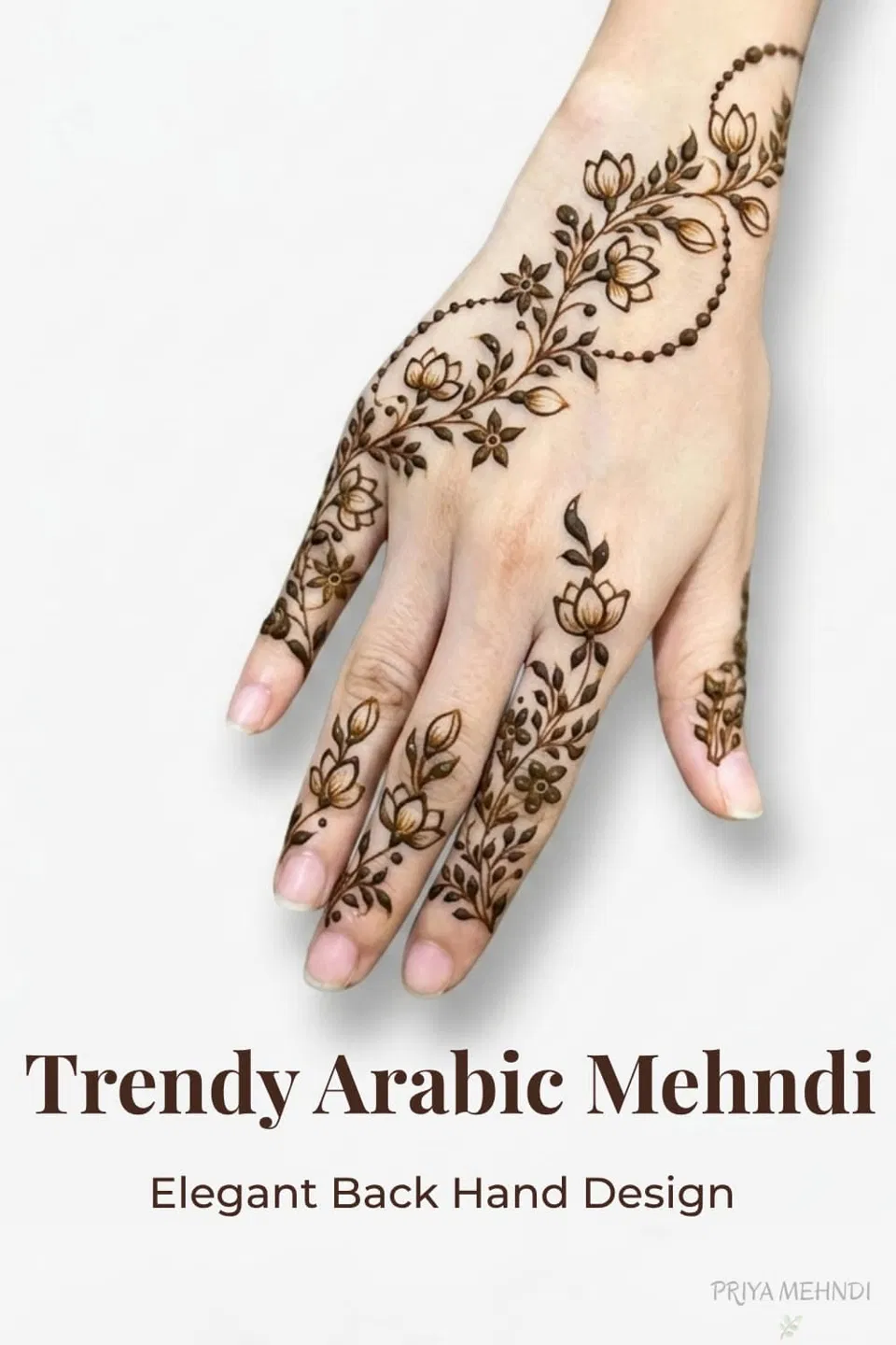 Aesthetic Arabic Back Hand Mehndi Design (7)