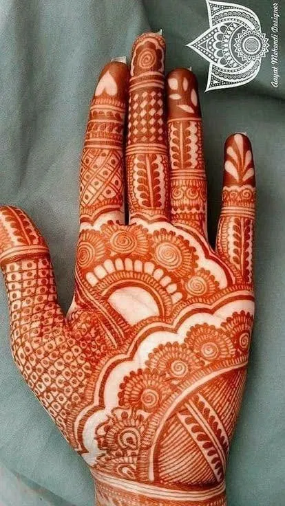 Bridal Indian Finger Mehndi Design with Peacock