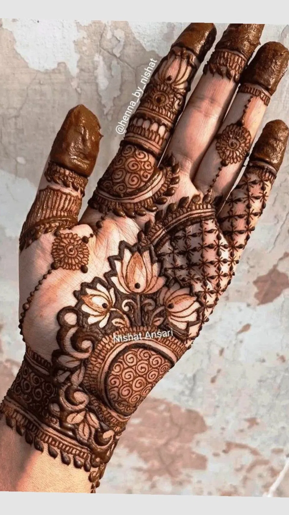 Aesthetic Arabic Front Hand Mehndi Design (33)