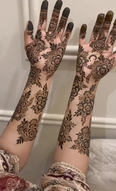 arabic indo-arabic foot mehndi design