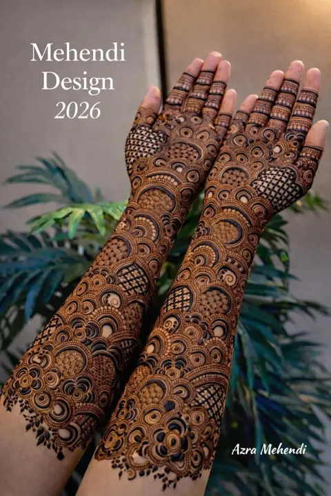 aesthetic arabic figure arm mehndi design