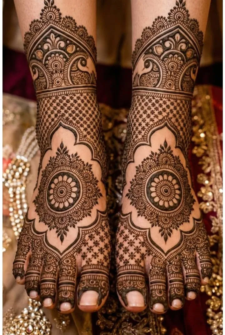 Bridal Stylish Back Hand Mehndi Design (12)