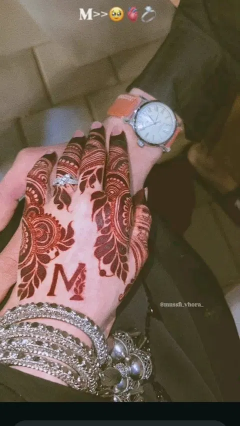 bridal stylish figure finger mehndi design