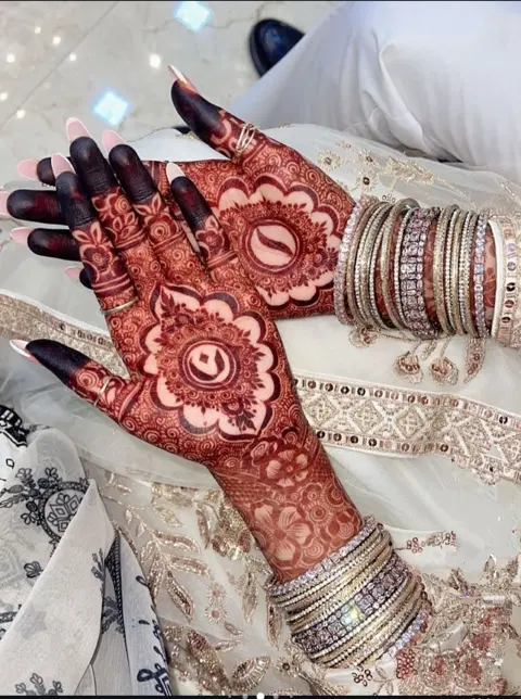 bridal stylish figure finger mehndi design