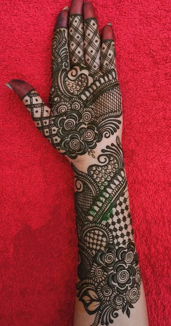 Heavy Arabic Stylish Arm Mehndi Design