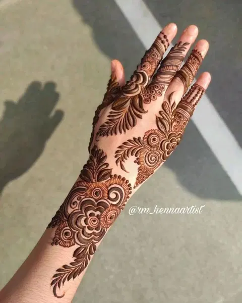 arabic dubai deity arm mehndi design
