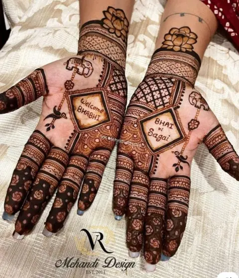 indian figure mehndi design