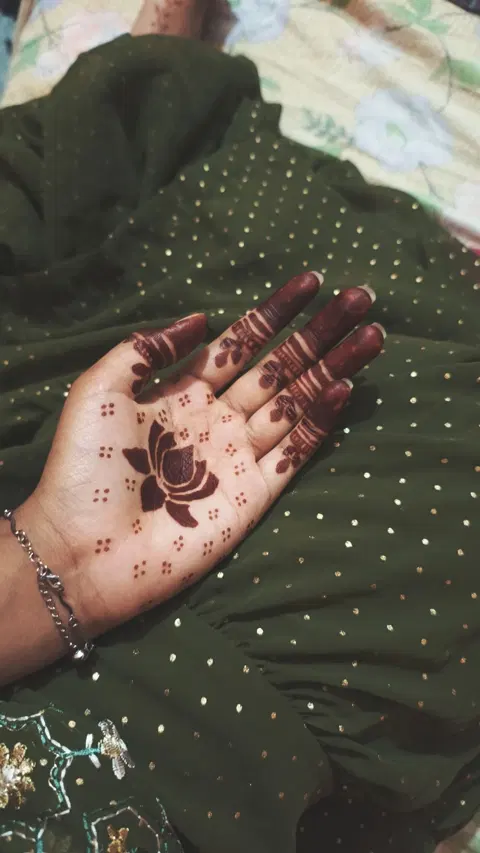 aesthetic bridal full hand mehndi design