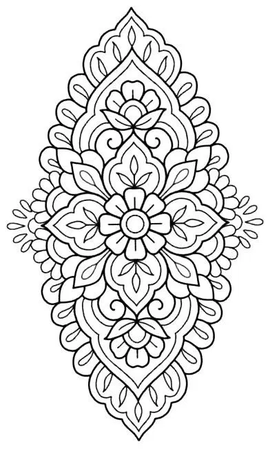 circle mehndi design