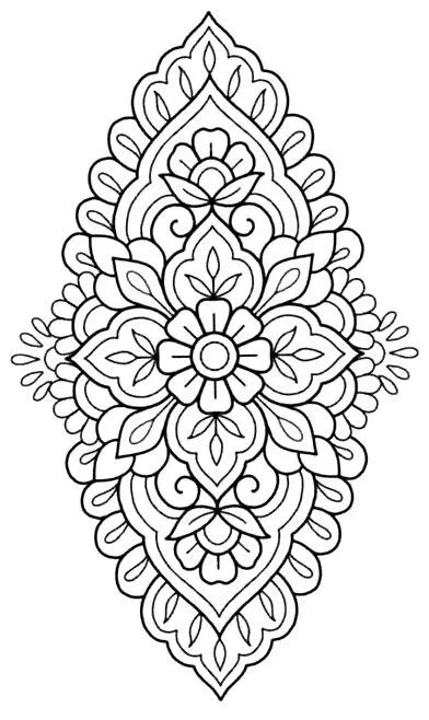 Mehndi Design with Gol Tikki and Flowers (7)