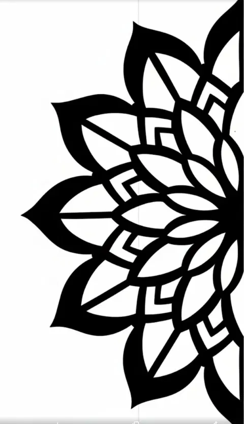 simple circle half hand mehndi design