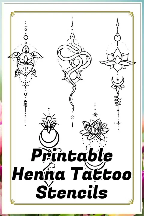 stylish heart mehndi design