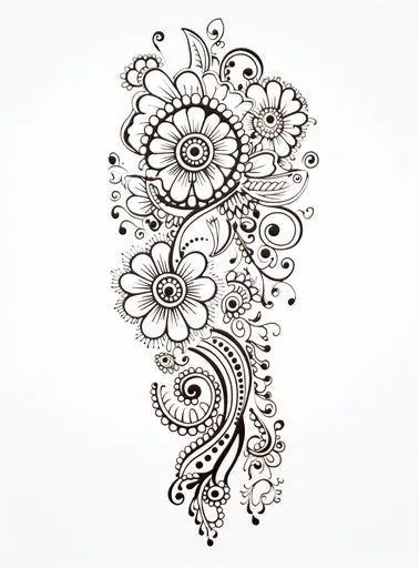 circle mehndi design