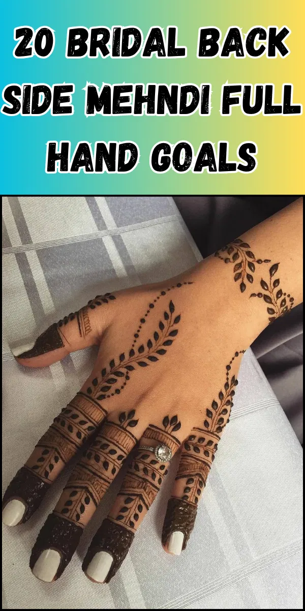 Aesthetic Arabic Back Hand Mehndi Design (49)