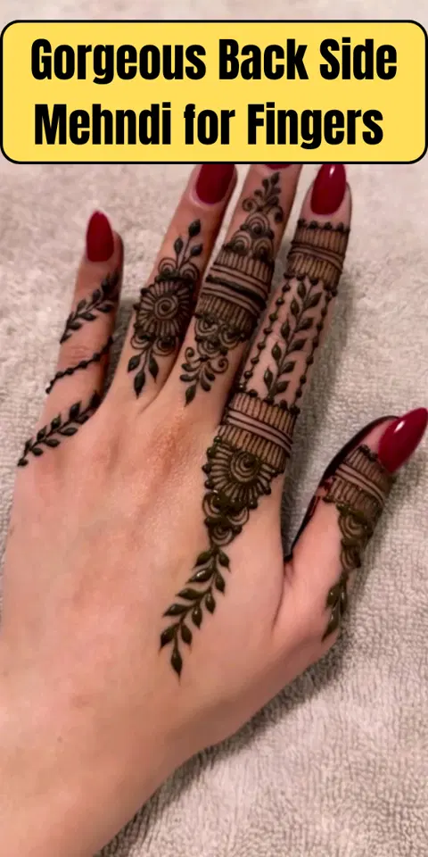 bridal jaal back hand mehndi design