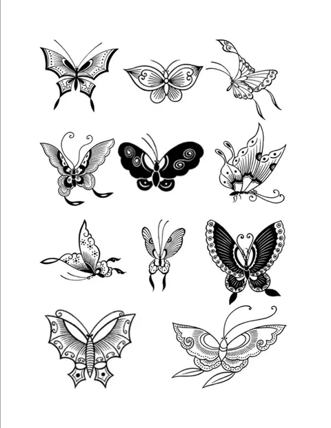 indian butterfly mehndi design