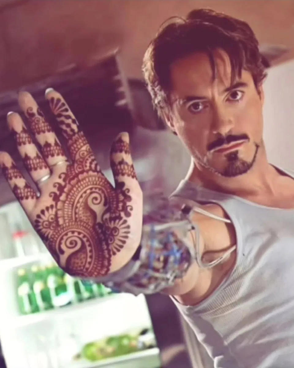 Aesthetic Indian Back Hand Mehndi Design with Jaal for Eid (2)