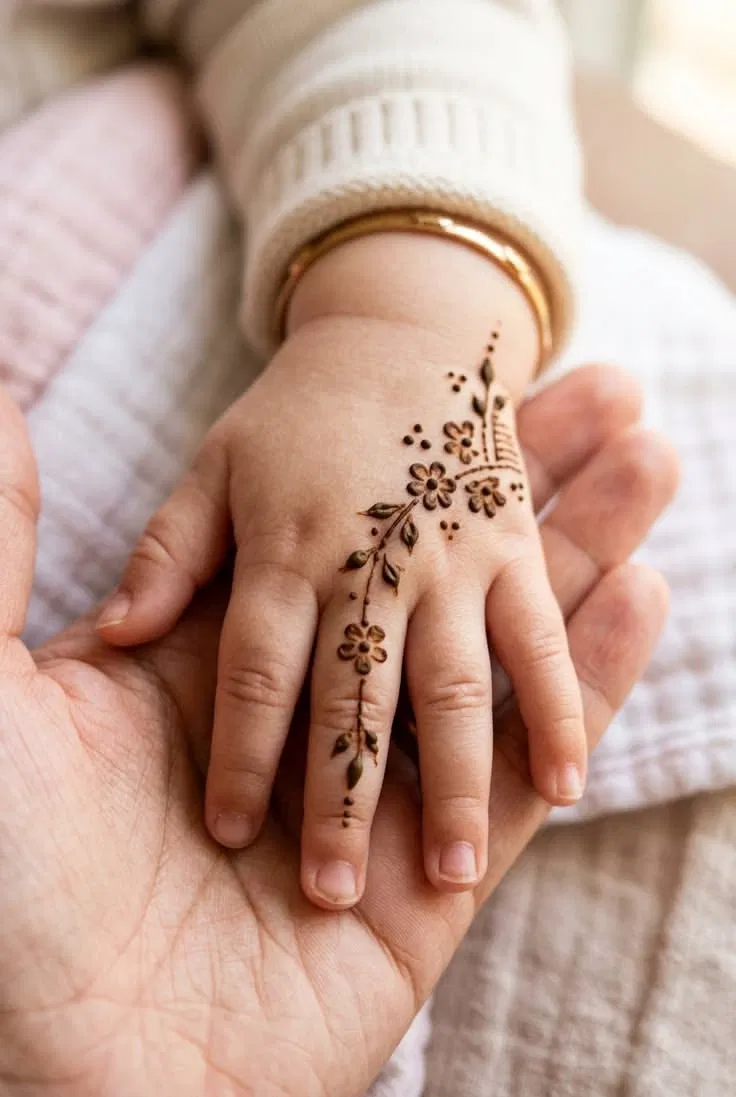 Simple Back Hand Mehndi Design with Jaal (7)