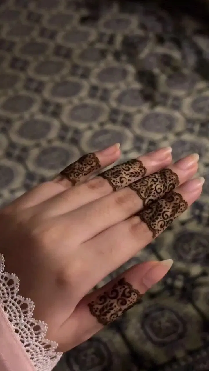 Bridal Simple Back Hand Mehndi Design with Hearts and Jaal