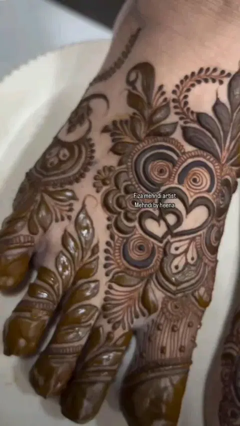 bridal dubai circle foot mehndi design