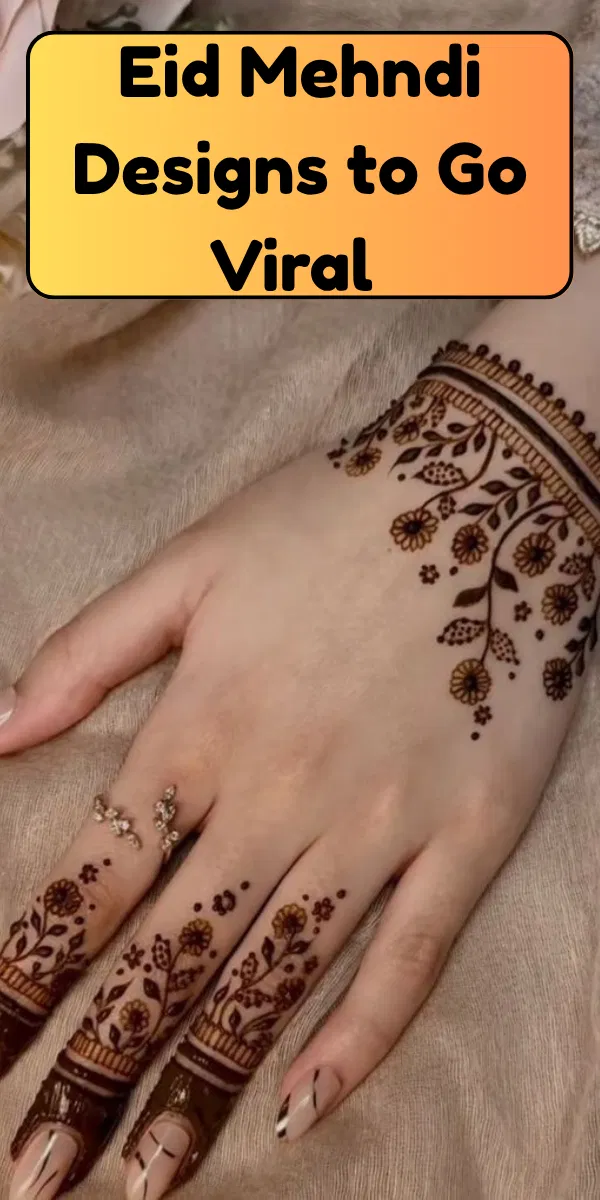 Aesthetic Arabic Back Hand Mehndi Design with Jaal for Eid (7)