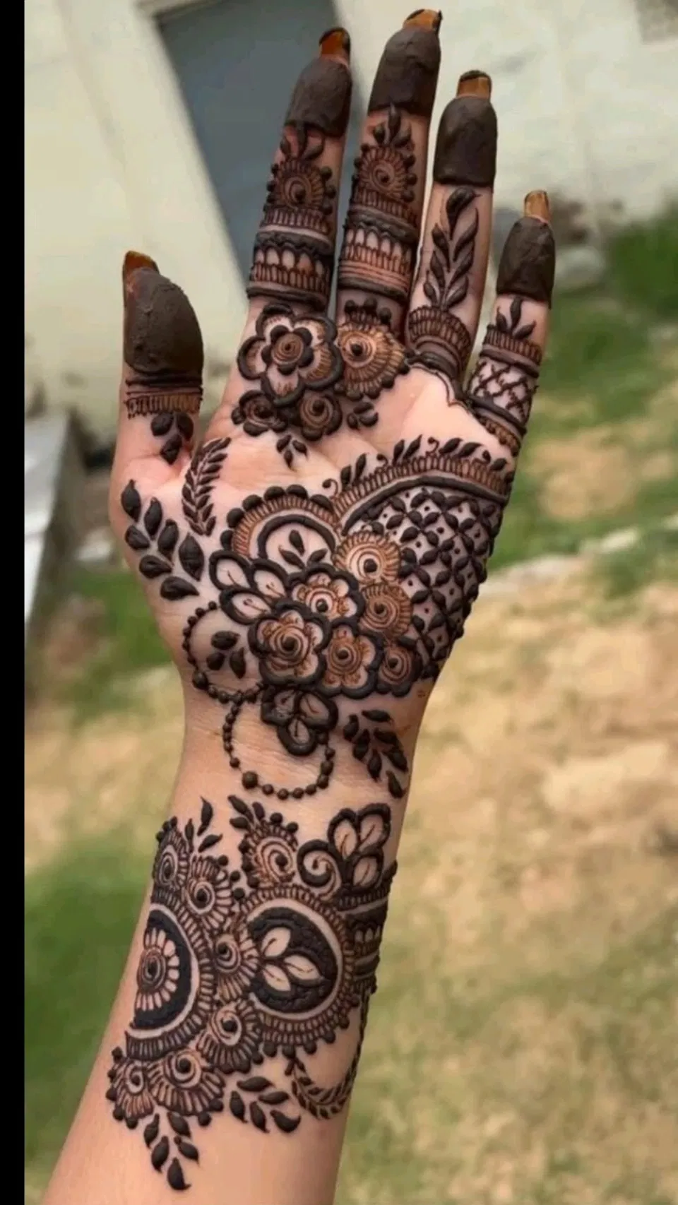 Aesthetic Arabic Front Hand Mehndi Design (37)