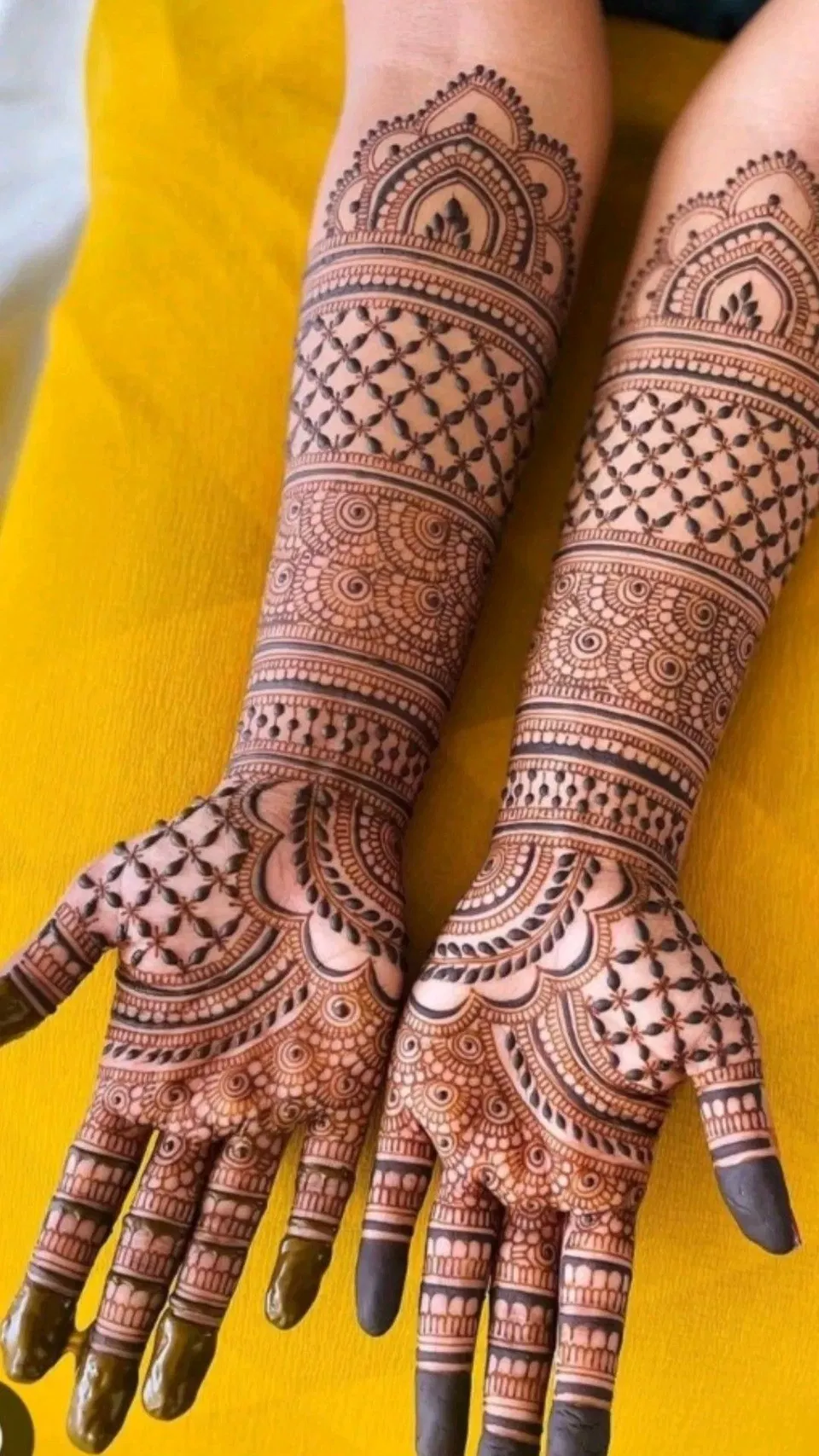 Bridal Indian Finger Mehndi Design (3)